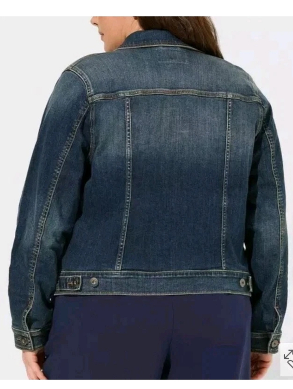 Torrid Blue Trucker Jean Jacket Woman Plus 3X Denim Button Fairy Grunge Skater
